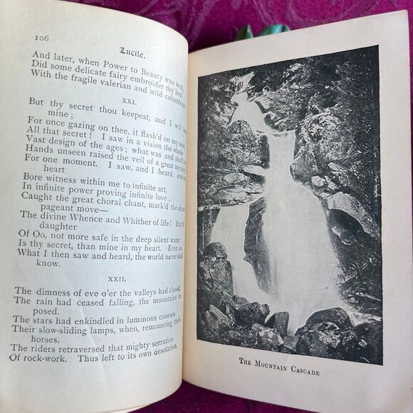 Ca 1901 Antique Book: Lucile by Owen Meredith. Illustrated. - Picture 5 of 12